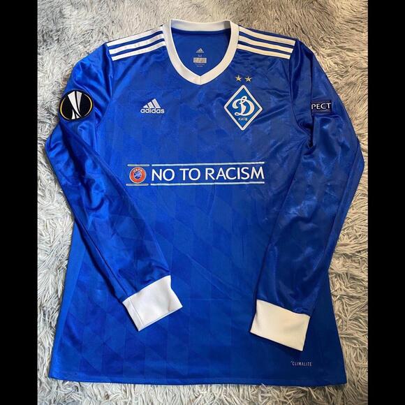 Dynamo Kyiv 2017/18 MATCH ISSUE/WORN HOME Jersey Pantic #4 Europa League - Picture 1 of 9